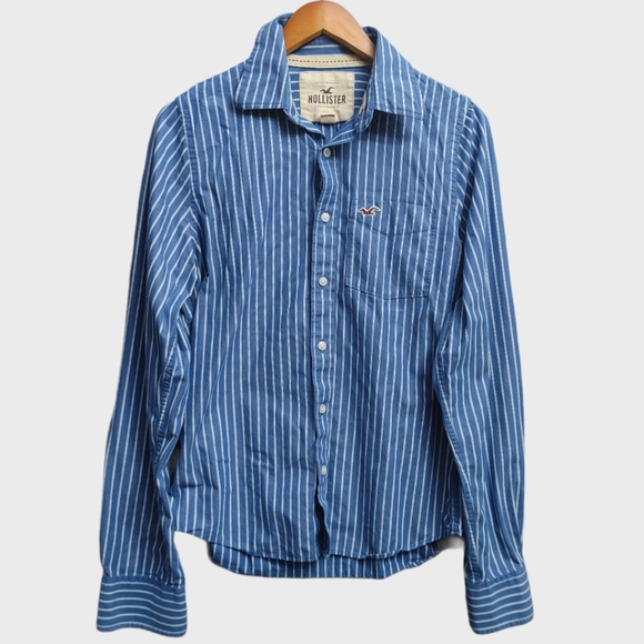 Hollister Other - Hollister Blue & White Casual Button Down Shirt-M